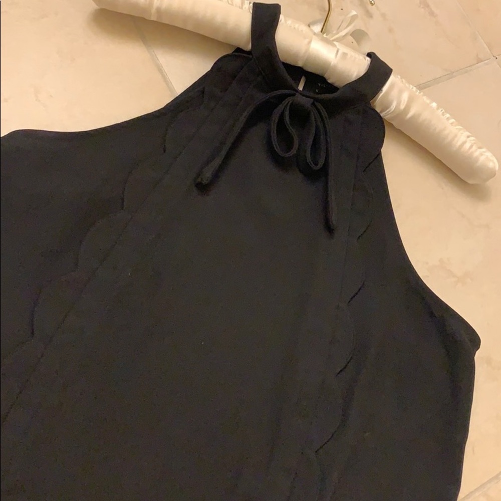 NWT Victoria Beckham for Target Scallop Black Top